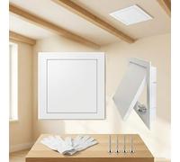 Drywall Inspection Hatch Door, Metal Access Panel, Wall Ceiling Panel, 15x15 30x30 40x60cm Flush Fit Access Door for Bath & Fuse Box Cover Cabinet, Conceals Wires, Meters, Pipes(White,300x500 mm)