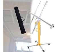 Drywall Lift, Adjustable Height 10ft to 16.4ft, Steel Construction, Locking Wheels