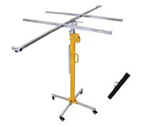 Drywall Lift Hoist, 150LBS Capacity with Rolling Base and Lockable Wheels