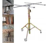 Drywall Lift Hoist for Plasterboard, 80kg Capacity, 3.5m Height | Drywall Lift Hoist for Easy Panel Handling, 80kg Capacity with Lockable Wheels for Construction and Renovation Projects