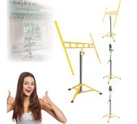 Drywall Lift Panel Lifter for Ceiling and Walls, 3.2M/3.7M/4.1M Max Height, Manual and Electric Dual Purpose, Stable Support for Sheetrock, 3.2M