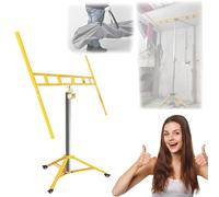 Drywall Lift Panel Manual and Electric Dual Purpose Adjustable Height Three in One Drywall Lift and Lowering Lift for Ceiling and Walls Tools Sheetrock Lifter Tool