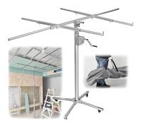 Drywall Lift Tool, Manual and Electric 10.5ft/12.4ft Max Height, Durable Three-in-One Lift for Ceiling and Walls, Versatile Sheetrock Lifter