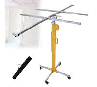 Drywall Lifter Hoist, Electric/Manual Dual-Purpose Tool with 4 Wheels | Electric/Manual Drywall Hoist with 4 Lockable Wheels for Easy High Ceiling Lifting and Panel Installation