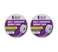 Drywall Master Scrim Tape 50mmx90M High Strength Self-Adhesive Pack Of 2