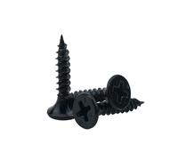 Drywall Plasterboard Screws, 20pcs M3.5 16-50mm Flat Head Drywall Self-Tapping Screws Black Hard Cross Ash Phosphorus(35mm)