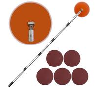 Drywall Pole Sander for Home Improvement Renovations,80 Inch Radial Sander with Adjustable Extension Pole for Walls and Ceilings,+ 5pcs Sanding Sheets (80,120, 150,180,240 Grit)