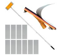 Drywall Pole Sander with Adjustable Extension Pole (19-74 Inch) & 10 Sandpaper Sheets (60,150,240,320,400 Grit) - Manual Hand Sander for Effortless Sanding & Painting Prep