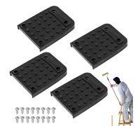 Drywall Posts Pads,4 Pieces Non Slip Rubber Grips - Includes 16 Screws Non-slip Cushion | For Scaffolding and Trilegs and Interior Decoration and Construction and Construction and Acrobatics and Stage