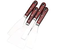 Drywall Putty Knife,Paint Scraper with Wood Handle,Wall Scraper Painting Tool for Caulking,Scraping Remove,Paint Remover for Wood,25MM,50MM,75MM,100MM(4 Piece)