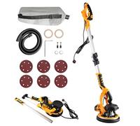 Drywall Sander, 1250W Polo Dry Wall Sanders with Vacuum Dust Collection/LED Light, 5 Speed 800-2200RPM 6Pcs Sanding Discs Extendable Electric Sanding Machine for Walls Ceiling (Drywall Sander)