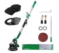 Drywall Sander with Vacuum Attachment, Electric Popcorn Ceiling Removal Tool, 6 Variable Speeds 800-1800RPM, Extendable Handle, Built-in LED Light