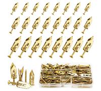 Drywall Self Drilling Anchor Screws, 120Pcs Dry Wall Anchor Screws, 3 Sizes Plaster Board Wall Fixing Sheetrock Anchors & 3 Sizes Expansion Screws with Storage Box for Hanging Pictures, Mirrors