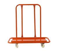 Drywall Sheet Cart Plasterboard Trolley W/ 4Silent Swivel Wheels Steel Handling Sheetrock Panel Carts Service Dolly Heavy Duty Load Capacity 2200Lbs