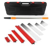 Drywall Skimming Blade Plastering Tools, Speed Skim Plastering Tools, Drywall Spatula Set, Stainless Steel Blade, Extension Handle, Replaceable Blades, Acting on Sheetrock/Gyprock/Wall-Board