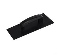 Drywall Smoothing Tool with Plastic Trowel Brush for Applying Putty and Achieving Even Wall Finishes in Construction (black-S)