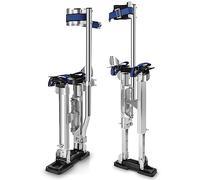 Drywall Stilts, 15"-23" Stilts for Adults Adjustable Heights Aluminum Work Stilts with Protective Knee Pads for Sheetrock Drop Ceiling Painting Painter Exterior Wall Painting and High Shrub Trimming