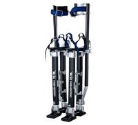 Drywall Stilts, Adjustable Aluminum Stilts with Anti-Slip Foot Plates and PVC Knee Pads, 15-64in Height, Holds 220 Lbs, Easy to Move for Painters and Electricians