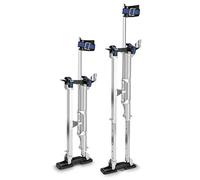 Drywall Stilts for Adults - Adjustable Aluminum Heights for Sheetrock, Ceiling Taping, or High Trimming