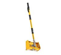 Drywall Taping Tools Flat Finish Box Set Wall Finishing Plastering Whitewash Tool Aluminum Alloy Manual Adjustable with Professional Putty Retractable Trowel 2.95Ft to 4.92Ft Extendable Handle