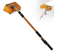 Drywall Taping Tools Flat Finish Box Set with Extendable Handle, 120° Aluminum Alloy, Wide Opening for Easy Cleaning, Professional Quality, 9" Box