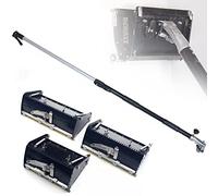 Drywall Tools Flat Box Aluminum Alloy with Box Handle for Professional Use - Includes 8'', 10'', and 12'' Drywall Mud Putty Knives - Quick Clean Design