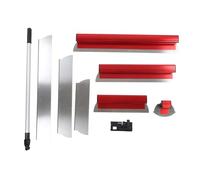 Drywall Tools Skimming Blade Set Aluminum Stainless Steel with Extension Handle Plastic Storage Box for Construction