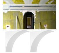 Drywall Wall Arch Doorway Kit, Set of 2 Interior Paintable Arch Corner Kits, Corridor Balcony Archway Insert, Lightweight Premade Door Frame Trim(28x32x32cm (11.0x12.6x12.6"))
