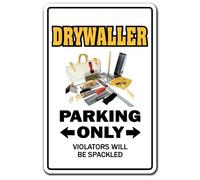Drywaller Parking Drywall Wallboard Taping Tool Construction 8X12 Inches