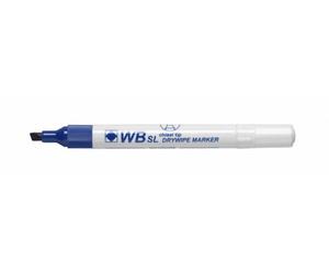 Drywipe Chisel Tip Marker Blue (10)