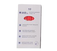 Drywipe Chisel Tip Marker Red (10)