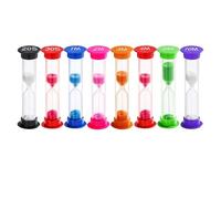 Dryxog 8Pcs Sand Timer, Hourglass, Visual Timer, Sand Timers Colorful 20s/30s/1/2/3/4/5/10 Min Toothbrush Classroom Time Manager, Durable Time Keeper for Home, Office Games Learning Classroom