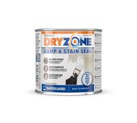 Dryzone Damp Proof & Damp Seal Paint White (500Ml) For Walls, Bathroom, Ceilings & Internal Surfaces - Blocks Damp, Mould & Stains