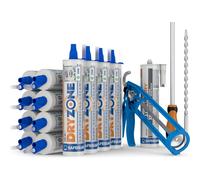 Dryzone Damp Proofing Cream 310ml - DPC Injection Kit: 18m Coverage (9" Wall) - BBA Approved Rising Damp Treatment