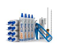 Dryzone Damp Proofing Cream 310ml - DPC Injection Kit: 18m Coverage (9" Wall) - BBA Approved Rising Damp Treatment