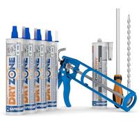 Dryzone Damp Proofing Cream 310ml - DPC Injection Kit (9" Wall) - BBA Approved Rising Damp Treatment (6 Linear metres)