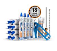 Dryzone Damp Proofing Cream Kit: 18M Coverage (9" Wall) - Bba Approved Rising Damp Treatment - Dpc Injection