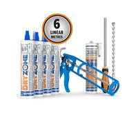 Dryzone Damp Proofing Cream Kit: 6M Coverage (9" Wall) - Bba Approved Rising Damp Treatment - Dpc Injection