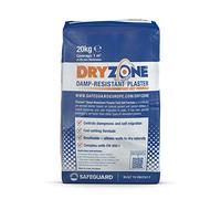 Dryzone Damp-Resistant Fast-Set Plaster 20kg - Breathable Anti-Damp Renovation Plaster for Walls, Fast Setting, Salt Resistant, for Use After DPC