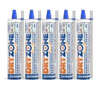 Dryzone DPC Damp Proofing Course Cream - 310ml x 5 - High-strength Dpc Injection Cream for Rising Damp treatment in Walls. BBA & WTA Approved