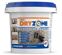Dryzone Dryshield Cream 5L System - One Coat Salt Resistant Masonry Cream, Breathable Damp Primer for Brick, Stone & Mortar, Acts as Primer for Drygrip Adhesive (Interior)