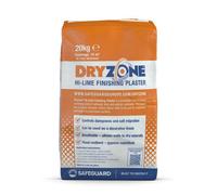 Dryzone Hi-Lime Finishing Plaster 20Kg - Breathable Lime Finish For Internal & External Walls. For Use After Rising Damp Treatment