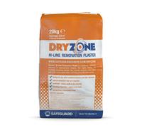 Dryzone Hi-Lime Renovation Plaster 20kg - 10 Pack