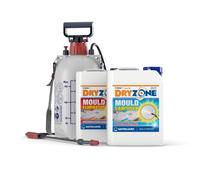 Dryzone Mould Remover and Prevention Kit (2 x 5L & Sprayer) - The Definitive Long-Term Solution to Mould. Dual-Action Mould Remover & Sanitiser Spray.