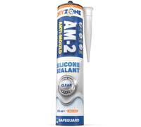 Dryzone Silicone Sealant Clear Anti Mould 310ml | Waterproof Premium Sanitary-Grade, Low VOC Sealant for Bathroom and Kitchen