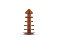 Dryzone System DPC Plugs x100 (Brown) - Damp Proof Course Hole Plugs for Sealing 10-12mm Injection Holes in Brick & Mortar, Clean Alternative to Sand & Cement