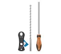 Dryzone System Tool Kit for Dryrod and DPC Cream Installation | 12mm x 300mm SDS Masonry Drill Bit, Hole Clearing Tool and Rod Cutter, Rising Damp DPC Accessories