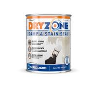 Dryzone White Stain Seal & Damp-Proof Paint (1L) - One Coat Blocker For Damp, Mould And Stains. For Internal Walls & Ceilings.
