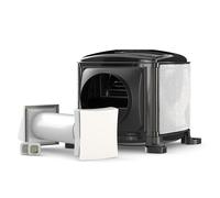 Dryzone Whole House Ventilation Bundle for Condensation & Mould Control | Loft Cube PIV Unit with Heater | Passive Wall Vent | 2 Digital Hygrometers