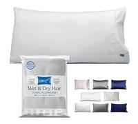 DryZzz King White Microfiber Pillowcase, Absorbent, Cooling, 2-in-1 Design, Machine Washable, Premium Quality